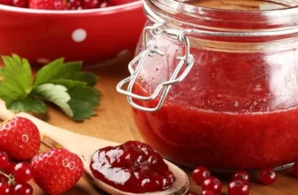 Джем из смеси клубники с красной смородиной