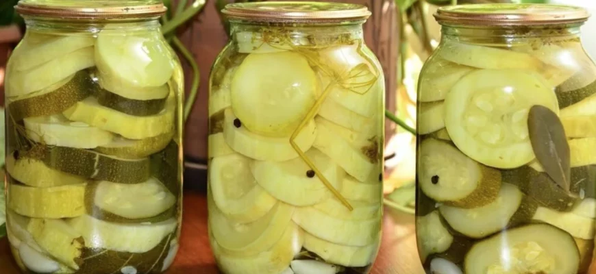 Кабачки маринованные