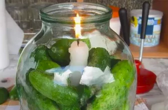 Огурцы «со свечой»