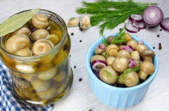 Шампиньоны, консервированные с уксусом